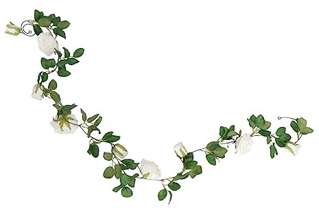 HAWILLOSCH 1pezzi Ghirlanda Per Matrimoni in Rattan Finte Decorazione Da Parete Per Feste e Balconi e