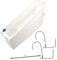 TOYANDONA Fenêtre Rectangulaire Support Bac à Fleurs Suspendu pour Balustrade Pot de Plantes Extérieur pour Fleurs Ornementales
