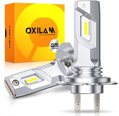 OXILAM H7 LED Light Bulbs, 40000LM Super Brighter 6500K H7 Fog Bulbs, Plug and Play, Off-Road Use or Fog Light, Pack of 2