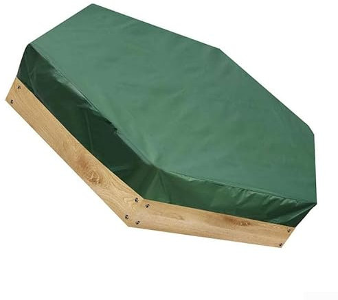 Copertura per sabbiera da esterno in tessuto Oxford 210D per tutte le condizioni atmosferiche (180 x 150 x 20 cm)