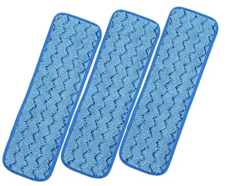POPETPOP 3 Pièces Lingettes De Balai Réutilisables pour Tête De Balai Chiffon De Nettoyage Compatible avec Accessoire De Remplacement pour Sols Durs