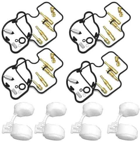 HZBHD Kit De Réparation Carburateur Moto pour H&Onda Magna VF750C 1993-2003 Réparation Carburateur Joint Piston Flotteur Pointeau Soupape Carburateurs Réparation Kit