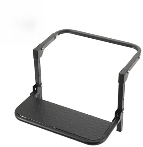 Mreryyse Marchepied de Pneu, Réglable marchepied Universel pour Camionnette, SUV et Camping-Car de 270-380mm Pneu, Marchepied Pliable Robuste Détaillé avec Plate-Forme antidérapante