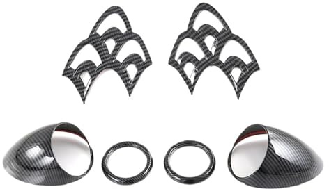 ATNVSJ Air Vent Cover Splashboard Trim Bezel Frame Sticker Compatible for BYD Dolphin Atto1 EA1 2022 Carbon Fiber Style car Interior Accessories