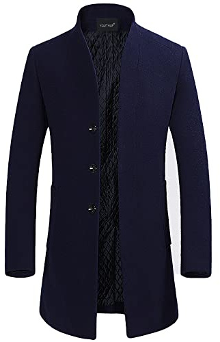 YOUTHUP Abrigos para Hombre Slim Fit