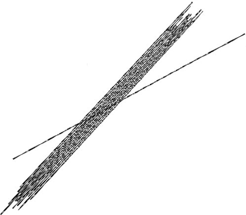 12 Pieces Scroll Saw Blades with Spiral Teeth for Wood Metal Plastic Cutting Sawing Carve Fits Most of Major Saw Brands etc. (1#)