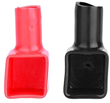 EVGATSAUTO Copri Morsetti Batteria Moto, Copri Terminali Batteria Rosso e Nero Positivo e Negativo 192681 192682