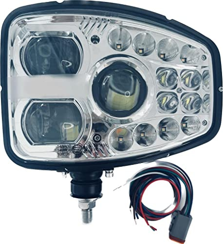 Matel Service LED-Straßenscheinwerfer Scheinwerfer Traktor Bagger Baumaschinen Stapler 19 LED R148 R149 R10 IP65 LINKS