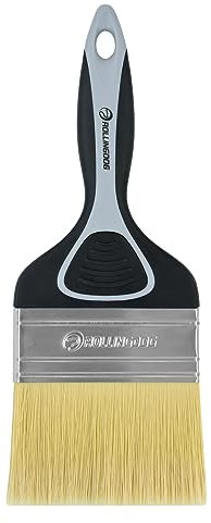 ROLLINGDOG Grande pennello - Pennello morbido per superfici lisce, pittura murale, soffitto, persiane, grandi superfici (100 mm)