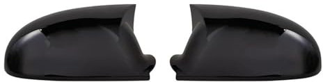 Spiegelkappen Rückspiegel Abdeckung Flügel Spiegel Kappen Fall Horn Für VW Für Golf MK5 Für GTI 2003-2009 Für Jetta 5 Für Passat B6 B 5,5 Spiegelabdeckung (Farbe : Bright black)