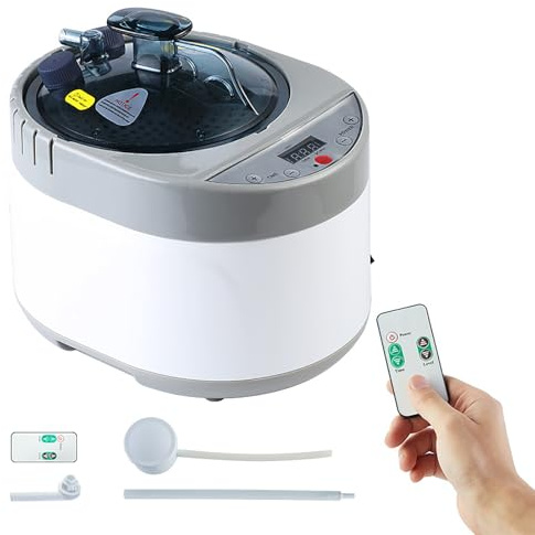 Portable Sauna Steamer 2000W with Remote Control and Timer Display for Body Therapy - Helps Relieve Stress and Regulate Emotions