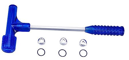 siduytin Martillo extractor de balas de impacto con tres juegos de herramientas de mano, agarre cómodo, equipo de taller de reparación profesional para el hogar, Azul