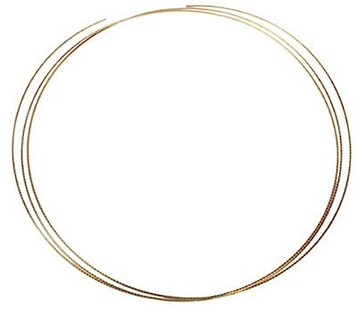 BESTonZON Frettes de Guitare en Laiton Doré 1,5mm, 2,4m, pour Mandoline, Dulcimer et Cigar Box Guitare, Usage Solide | Mandoline et Banjo, Usage Solide, Finition Rigide, Longueur Continue pour Découpes sur Mesure