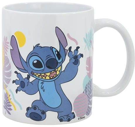 STOR Mug en Céramique Stitch 325ml - Mug de Petit-Déjeuner avec Design Original en Sublimation - Produit Officiel Marvel - Idéal pour Café et Thé