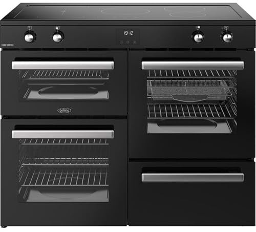 Belling Cookcentre 110Ei 110cm wide Electric Range Cooker with Induction Hob - Black - A/A Rated