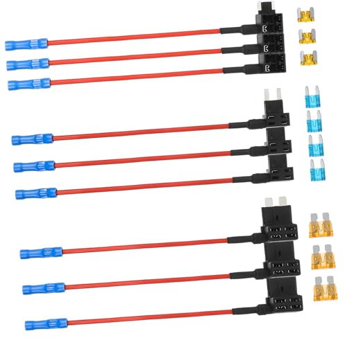 TOPBATHY 1 Satz Elektrische Geräte Gesetzt Adapter Sicherungsabgriffe Automobil Mikrosicherungs-drahtabgriff Kfz-ersatzsicherungshalter Mini-sicherungshahn Plastik
