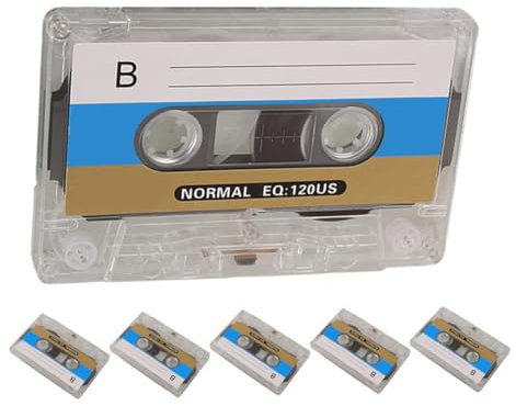 Holibanna 6stücke Leere Audiokassetten Minuten Aufnahmezeit Mit Einzelhüllen Zum Schreiben Und Aufbewahren Für Musik Und Sprache