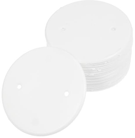 GALPADA 60pièces Plaques De Recouvrement Octogonales Étanches Pour Sorties Électriques Cache Plafond Blanc Solide Couvre-fils Pour Panneaux Et Boîtes De Jonction Installation Facile Et Sur