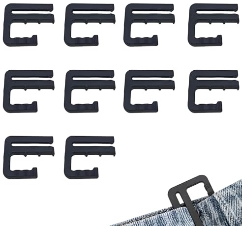 oooaooo 10 Stück Hosenbund Enger Machen Clip, Hosen Enger Machen Clip Hosen Expander Button Nähfreiknopf Button Pins Abnehmbarer Jeansknopf Hosen Clips Schlichtes Design