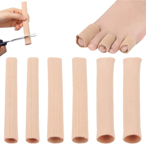 Lot De 6 Pansements Tube Orteil S/M/L，Tubes Protection Orteils，Protection Orteils Pied Frottement, Tube Protege Orteil, Pansement Orteil, Protection Doigt De Pied, Pour Cors, Ampoules, Callosités