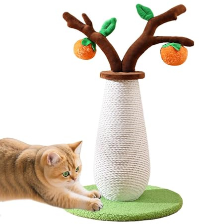 Für Katzen - Persimmon Baum Kratzmöbel Für Kätzchen - Dekorativer Zur Verhaltensbereicherung Stressabbau Mentale Stimulation Training Klettern Wohnungshaltung