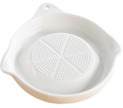 Molinillo de mano eficiente para prensar ajos, rallador de jengibre de cerámica para condimentos frescos y recetas caseras de puré, rallador de jengibre manual