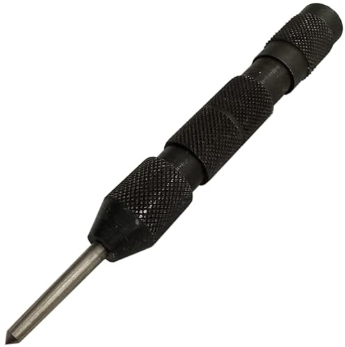 HEAVY DUTY CENTRE PUNCH : Automatic Center Wood Metal Dent Tool - No Hammer Required (115)