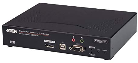 ATEN 4K DP KVM Over IP Transmitter W/POE, KE9952T-AX (W/POE)