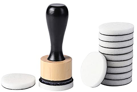 Herramienta de mezcla de pinturas de tinta, mini recambios de espuma redondos, para manualidades,control de la colocación de tinta,no más dedos tintos herramienta de mezcla de tinta con almohadillas