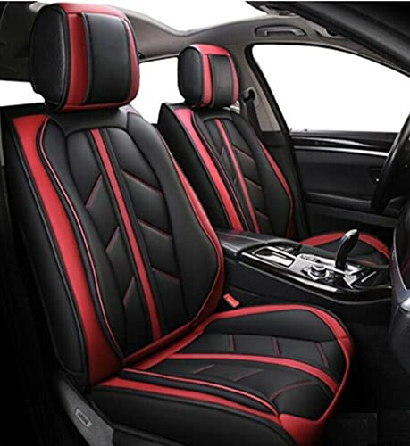 Flexzon Red Sporty - Coprisedili anteriori per auto, Copertura Sedili Auto, Coperta Sedile Auto, colore: Rosso
