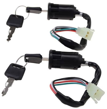 GOOFIT 2 Set di Interruttori Chiave di Accensione 4Pin Sostituzione per Il Cinese Fatto 50cc 70cc 90cc 110cc 125cc ATV Dirt Bike Pocket Bike Pit Bike