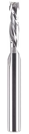 SpeTool Spiralfräser 8mm Schaft Kompression 6mm Schnittdurchmesser 24mm Schnittlänge Nutfräser CNC Fräser für Oberfräse Spiralnutfräser Langlochfräser Holz Holzfräser VHM Schaftfräser Router Bit