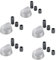 Dekarox 5 x Drehknopf Herdknopf Set 42mmØ mit Adaptern 6mmØ und 8mmØ universal für Kochfeld Herd Gasherd Backofen