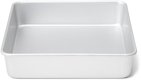 patisse Moule à brownie professionnel carré en aluminium et sans revêtement anti-adhésif 20 cm