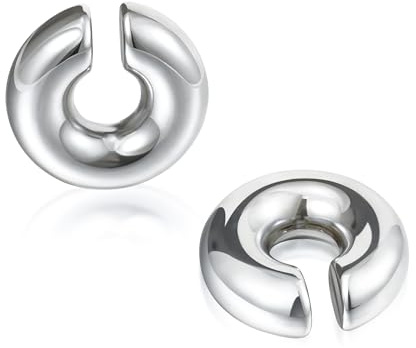 YeGieonr Clip Ohrringe Damen Gold ohne Ohrloch, Edelstahl Goldene Ohrringe Wasserfest & Hypoallergen, Runde Ohrclips Schmuck Geschenke für Frauen