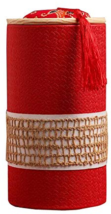 RYZGOJV Boîte à thé de style chinois - Boîte à thé - Rouge - 200 g