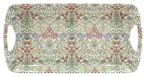 Lesser & Pavey Vassoio da portata progettato in Gran Bretagna, per molteplici usi in casa, vassoi in giacinto per servire cibo o bevande, William Morris