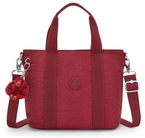Kipling ASSENI MINI, Small tote (with removable shoulderstrap), 14 x 80 x 38 cm, Funky Red (RED)
