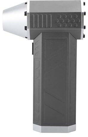 SIXRUN Jet Dry Blower, Mini Fan Jet Dry Blower 120000RPM Motore Brushless Ventilatore Elettrico Ricaricabile per Spolverino a 3 velocità con Luce LED (#2)