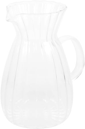ABOOFAN Jarra de Leche de Vidrio Transparente 500ml Fácil de Limpiar y Conveniente para Uso Doméstico en Cocina Moderna