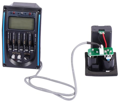 ifundom Tonabnehmer Für Gitarre Lc Mikrofon Pick-up Preamp Piezo Musikinstrument Versorgung Einbau Equalizer Bedienknöpfe Lautstärke
