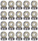 40 Stück 608 ZZ Kugellager, Double Shielded Miniatur Rillenkugellager, Skateboard Kugellager für Skateboard Skates Roller Inline, 8x7x22mm