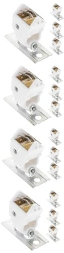 Zerodeko 16pcs Roman Window Shades Cord Locks and Pulley Cord Locks for Replacement in Household Curtain Accessory