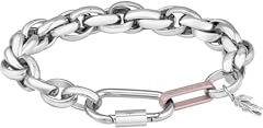 Lacoste AUDACIA Collection 2040366 - Pulsera de cadena de acero inoxidable para mujer, talla única, Acero inoxidable, No es una piedra preciosa