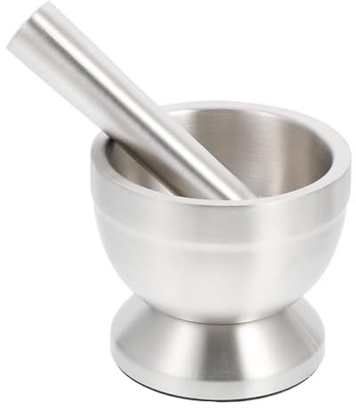 OFFSCH Knoblauchpressen-set Aus Metall Haushalts-knoblauchstampfer Zerkleinerer Für Knoblauch Knoblauchmahlwerkzeug Stampfer Für Knoblauch Und Pillen