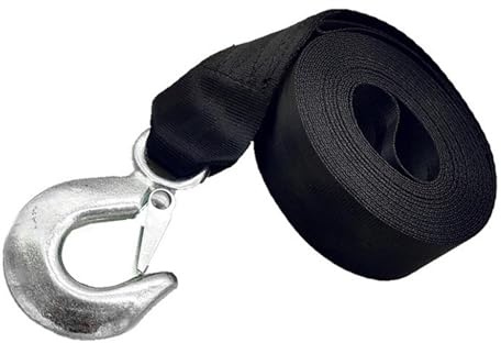 Bootsgurt für Anhänger, Abschleppseil aus Nylon, dehnbar, Rettungsleine im Freien, Haken für Abschleppseil, 5 cm und 6 m, Tre Gurtband
