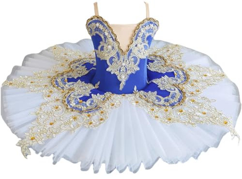 purpleq Mädchen Ballett Tanz Kostüme professionelles Ballett Tutu Kleid für Frauen Mädchen Ballerina Kleid Schwanensee Kostüme Tanzkleidung