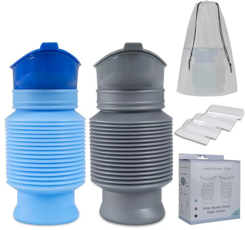 KkaFFe Adjustable Emergency Urinal for Men Women Portable Car Toilet Portable Toilet Retractable Personal Mobile Toilet Urine Bottle