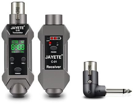 Drahtloser XLR -Sender und -empfänger, professionelles drahtloses Mikrofonsystem, drahtloses XLR -Mikrofon -Senderempfänger, das mit dynamischen Kondensator -MICs kompatibel ist