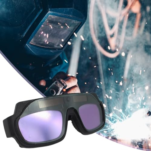 Schweißbrille – automatisch verdunkelnde Schutzbrille, kratzfeste Echtfarblinse, stoßfeste, blendfreie Brille zum Plasmaschneiden, WIG, MIG, Lichtbogenschleifen, Holzbearbeitung, Bau, Landschaftsbau